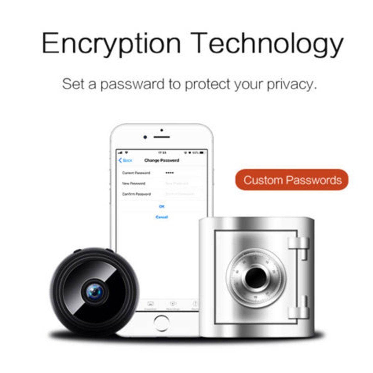 Mini Spy Hidden Camera, TOLEAP 1080P Full HD Wireless WiFi Security Video Camera with Night Vision and Motion Detection, Portable Tiny Nanny Cam with Monitor Phone App for Car Indoor Outdoor Home