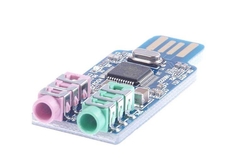 KNACRO Free Driver USB Sound Card CM108 USB Sound Card chip