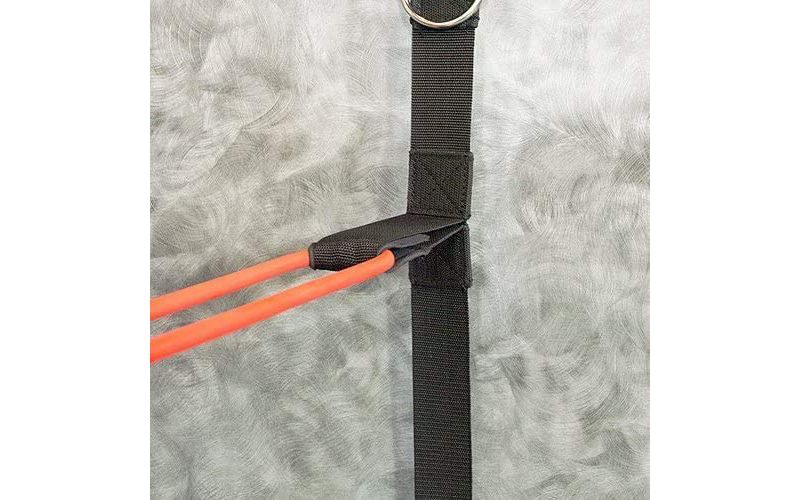 Bodylastics Ultra Anchor Door Attachment with 25 Durable Connectors for Anti Snap Resistance Bands Strength Training on Any Standard Door, Black