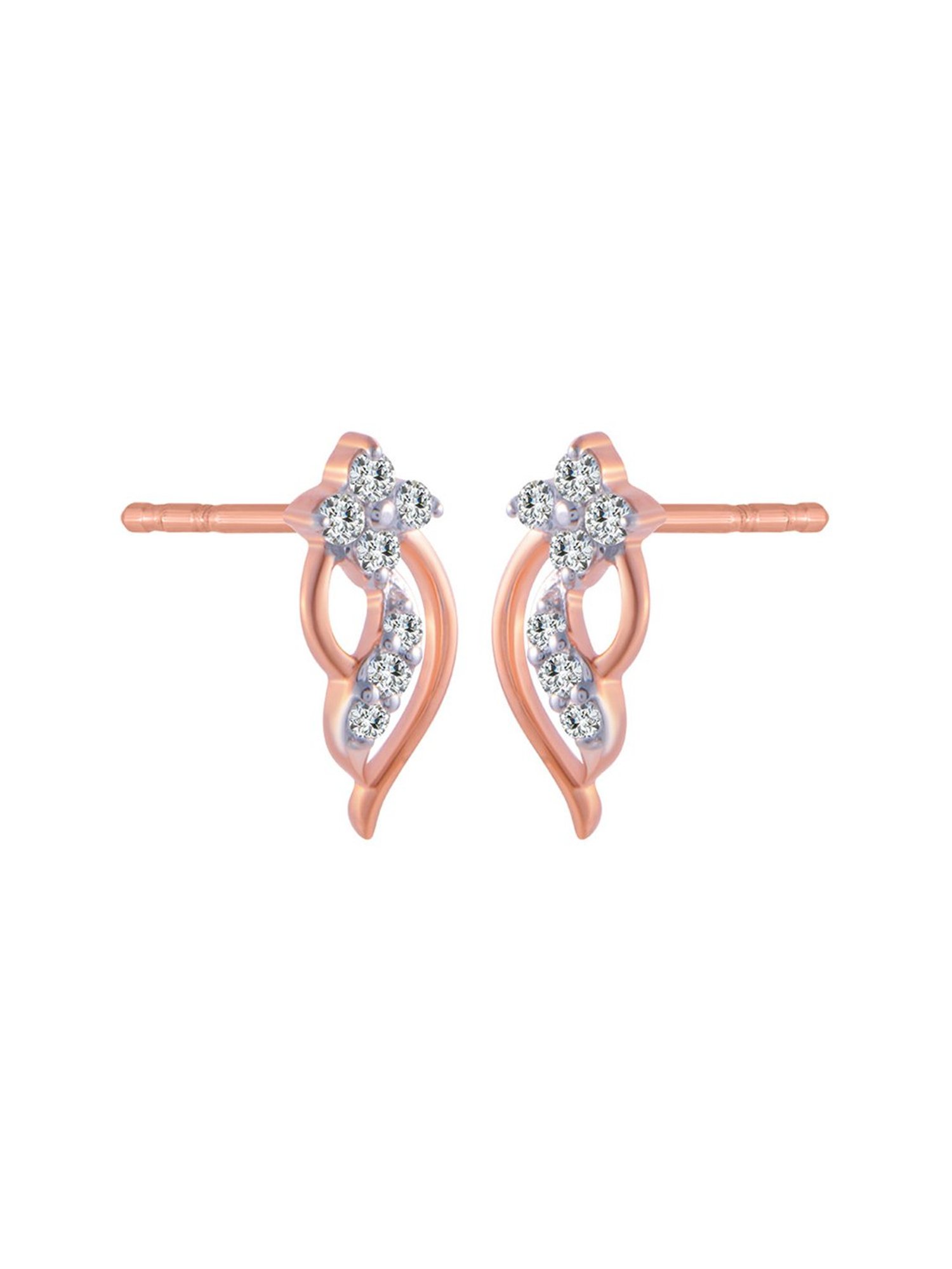 P.C. Chandra Jewellers 18 kt Gold & Diamond Earrings