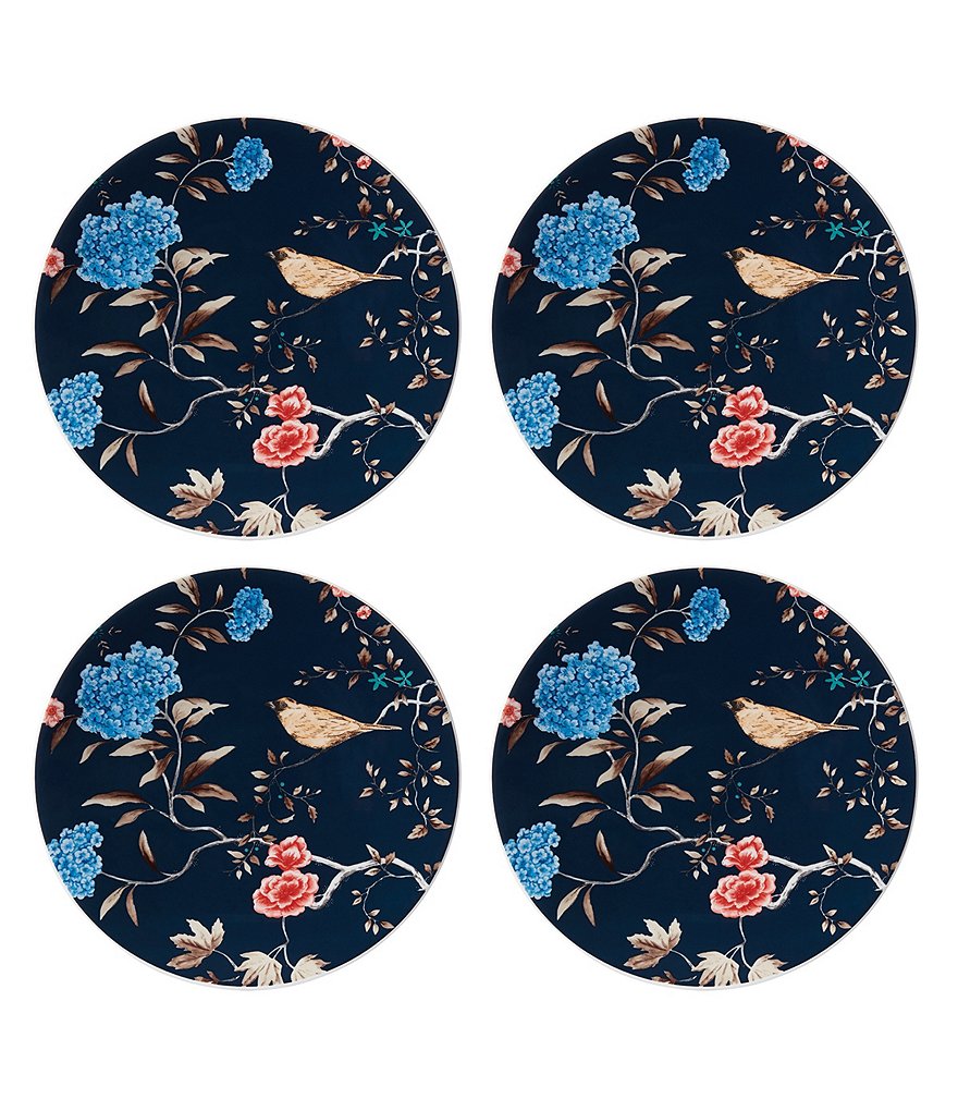 Lenox Sprig & Vine Navy Accent Plates, Set of 4