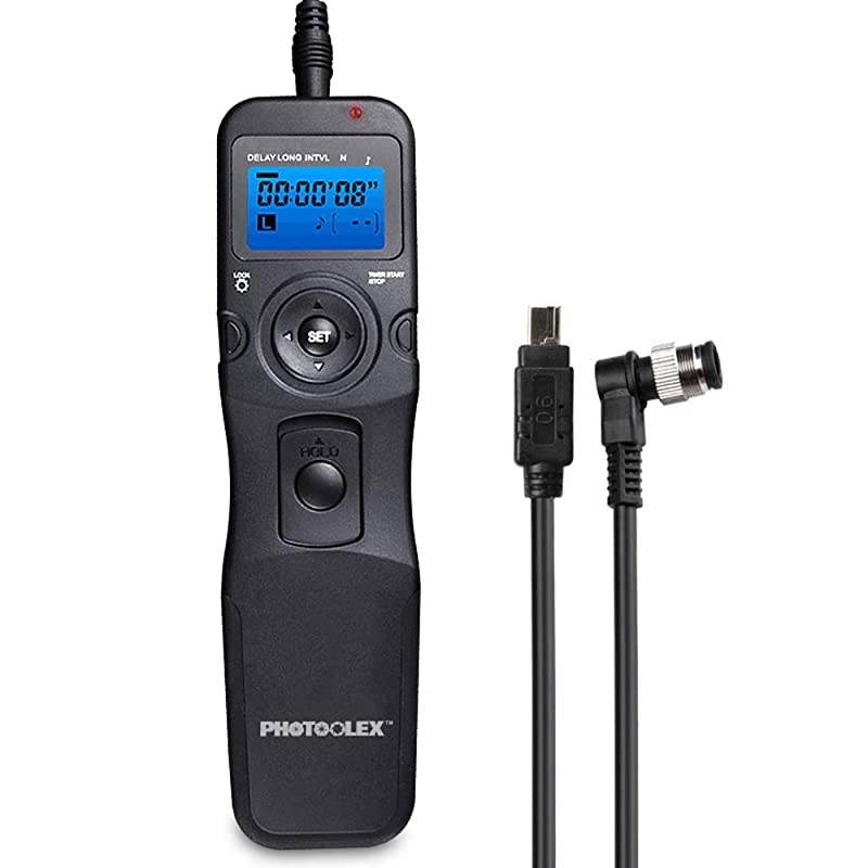 Intervalometer Wired Digital Camera Remote Controller LCD Timer Shutter Release Remote Control for N90/F5/F6/F100/F90/F90X/D1/D1H/D1X/D2/D3/D2H/D2Hs/D2X/D2Xs/D200/D300/D700 etc