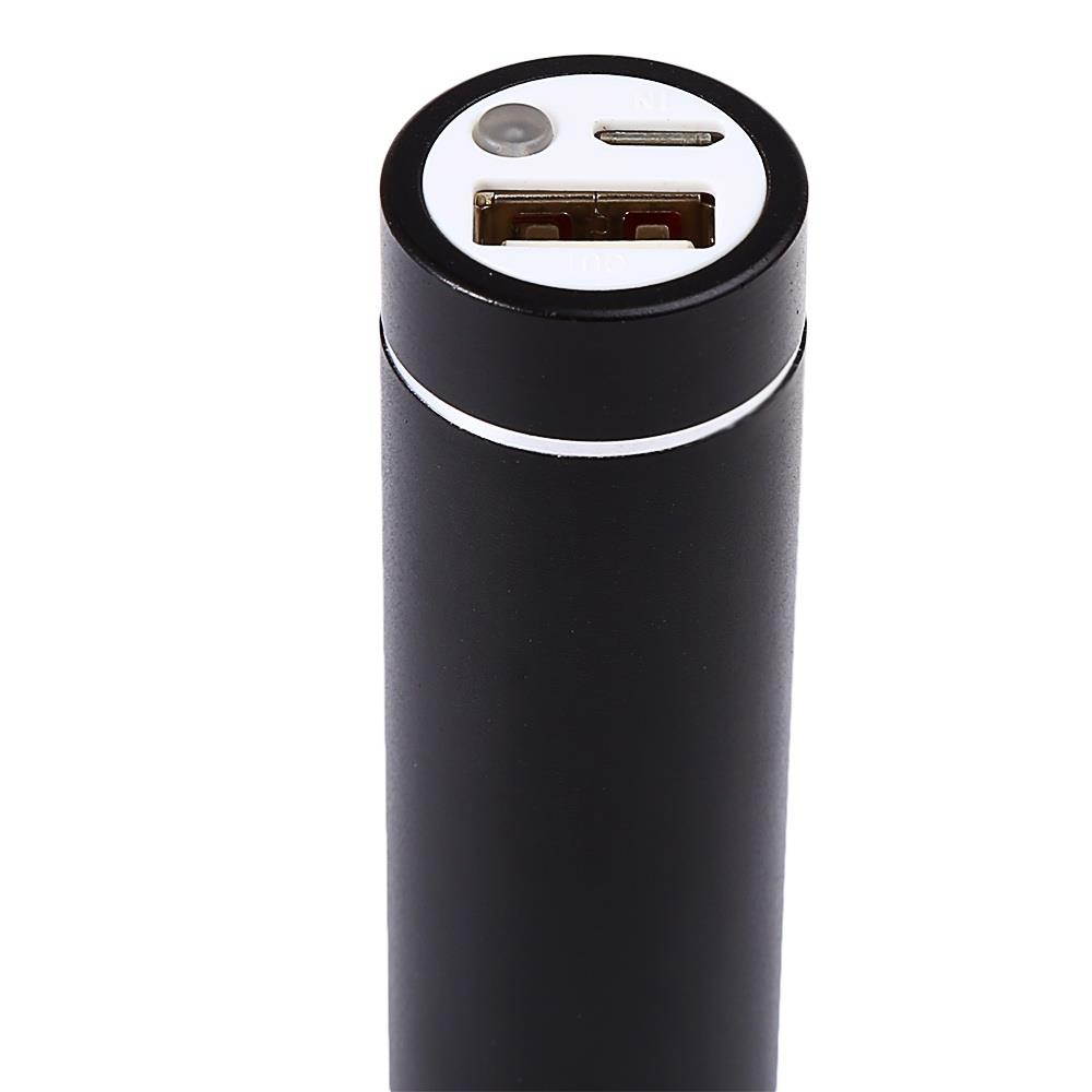 Portable Charger Power Bank 2600mAh Metal Cylinder Floodlights Mobile External Battery Charging Station