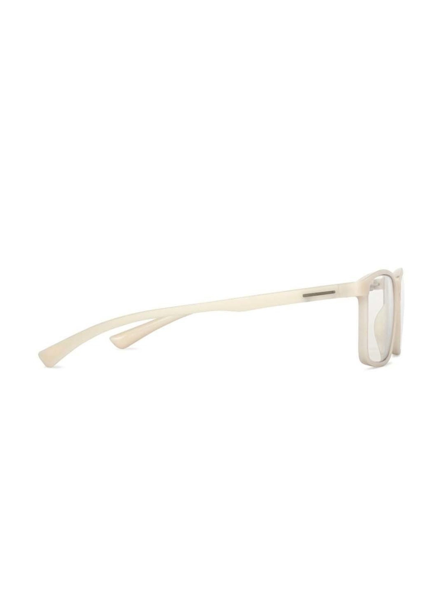 Lenskart Blu LB E13738 White Full Rim Rectangular Zero Power Computer Glasses