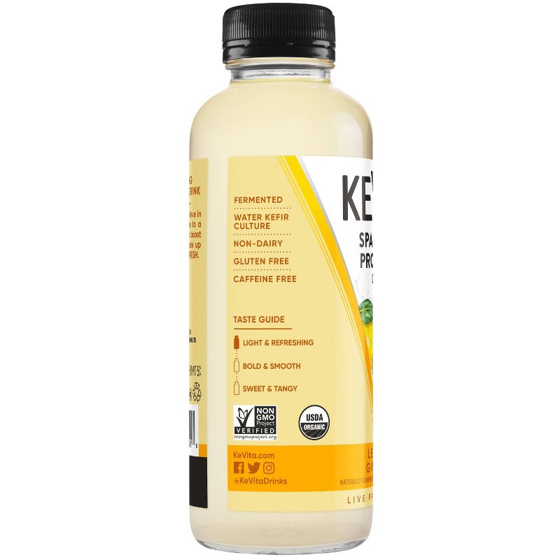 KeVita Lemon Ginger Sparkling Probiotic Drink - 15.2 fl oz