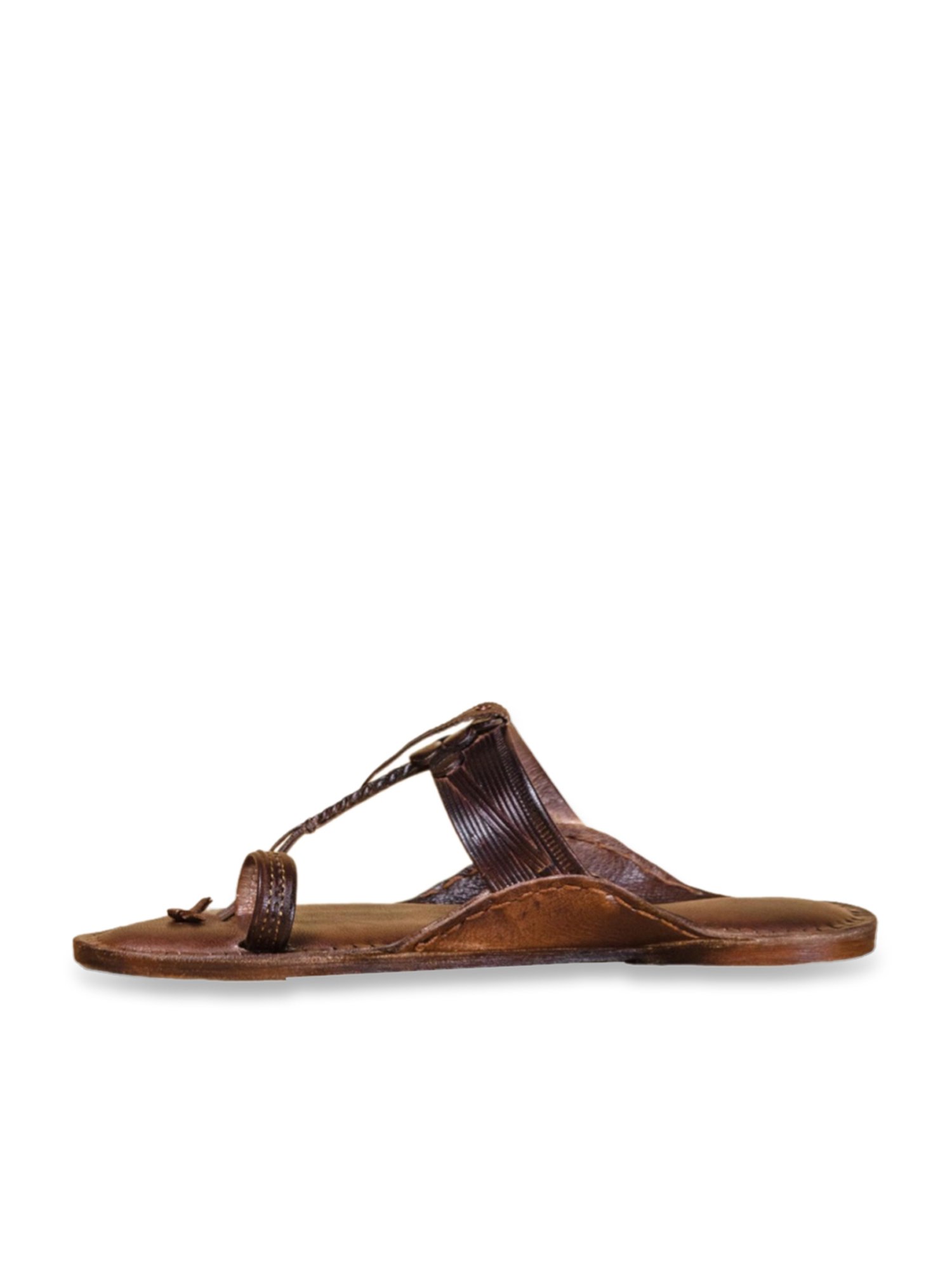 Kalapuri Men's Brown Kolhapuri Sandals