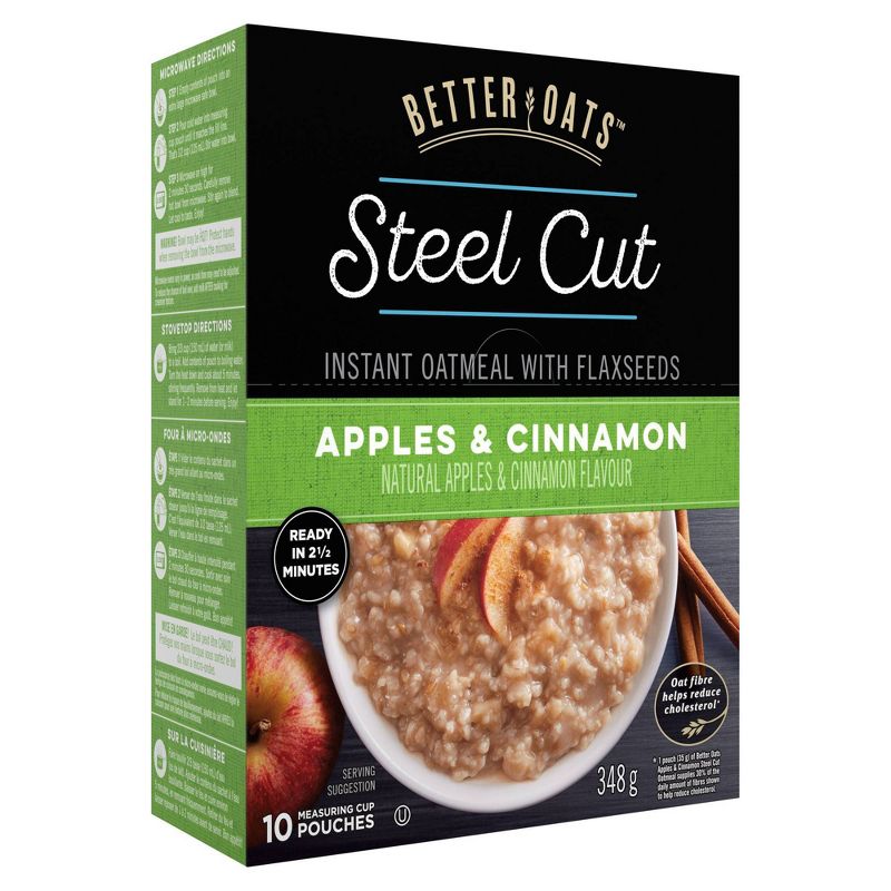 Better Oats Apples & Cinnamon Steel Cut Oats - 12.3oz