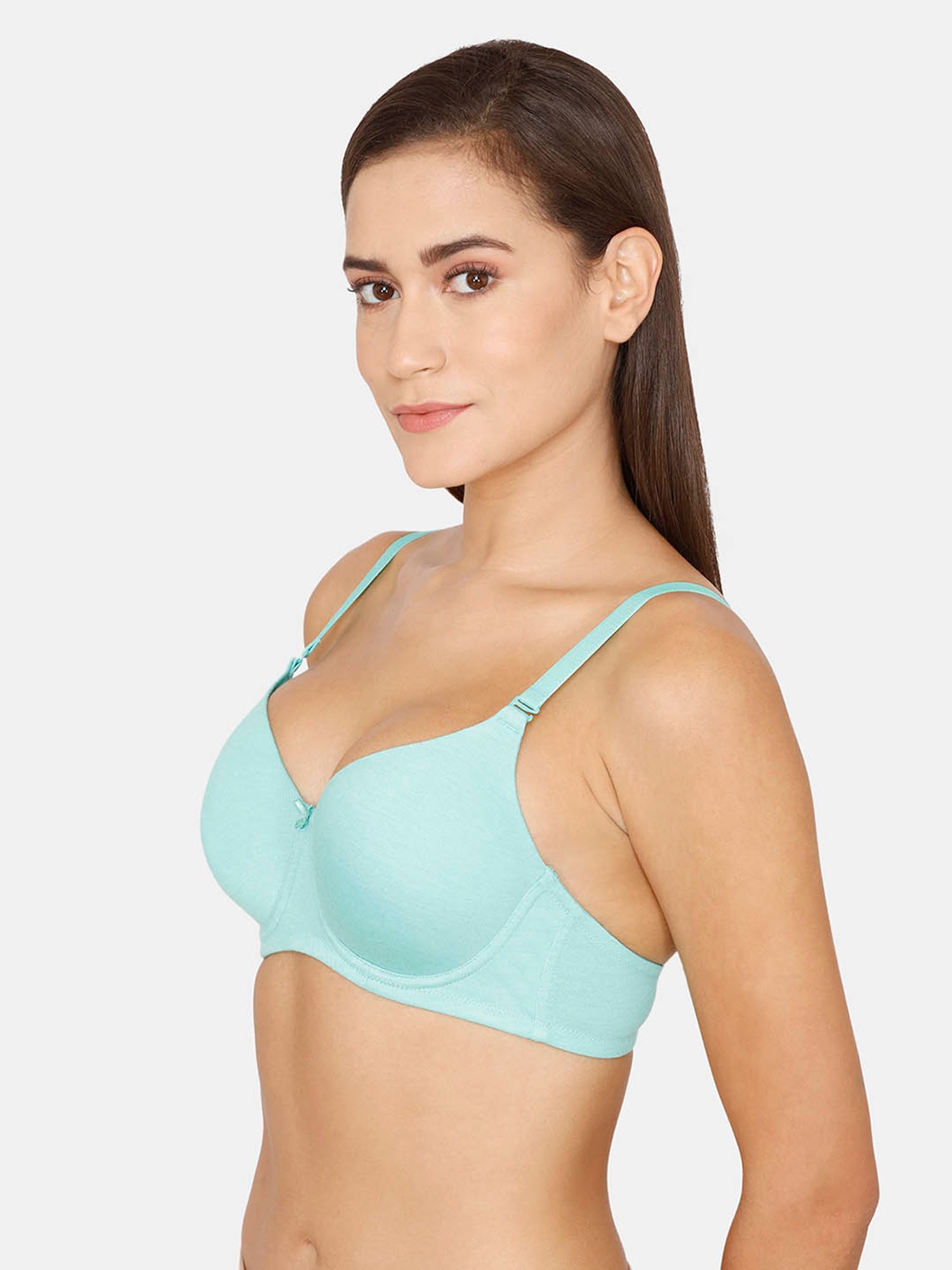 Rosaline by Zivame Blue Under-wired Padded T-Shirt Bra