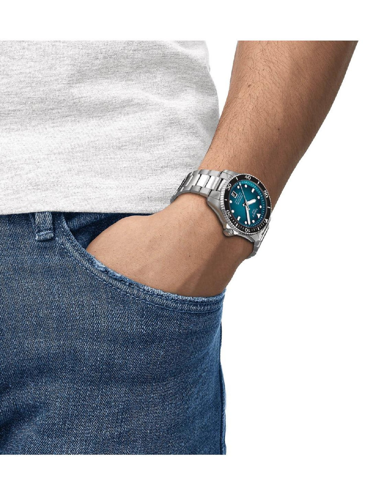 TISSOT T1208071109100 T-Sport Seastar 1000 Powermatic 80 Automatic Unisex Watch