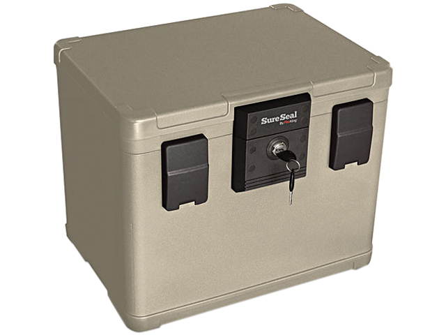 Fire King Fire and Waterproof Chest 0.6 cu ft 16w x 12.5d x 13h Taupe SS106