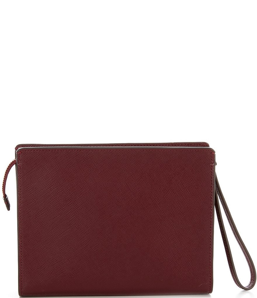 Michael Kors Zebra Signature Jet Set Double Zip Wristlet