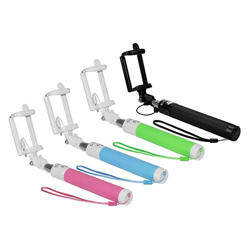 Selfie Stick Compatible for Apple iPhone 6/6Plus/5 Samsung Note 9/8/5/S9/S9+/S8+/S8/S7/J7/J3/ LG K20 V/Q7+/Stylo 4/3/2/Q Stylus/V35 ThinQ/V30 (Wired)