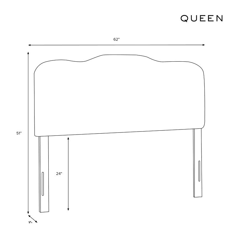 Queen Tufted Headboard in Velvet Blush Pink - Skyline Furniture