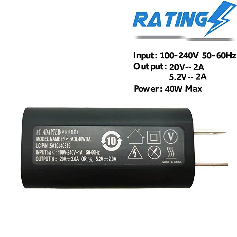 40W Yoga Adapter Charger for Yoga 3 Pro 1370 for Core i3 i5 1170 1470 for Core i3 Pro Yoga 900 Yoga 700 70011ISK 70014ISK IdeaPadMiix 70012ISK ADL40WCC ADL40WDB ADL40WDA ADL40WLC