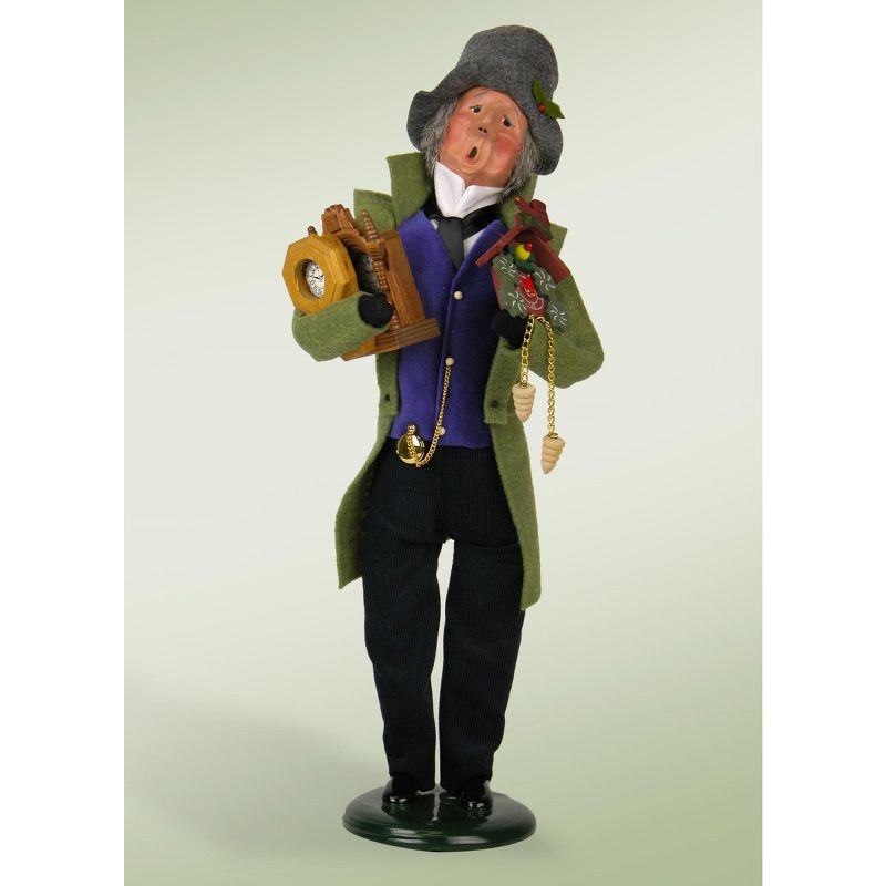 Byers Choice 13.5" Festive Seasons Clockmaker Christmas Caroler Figure