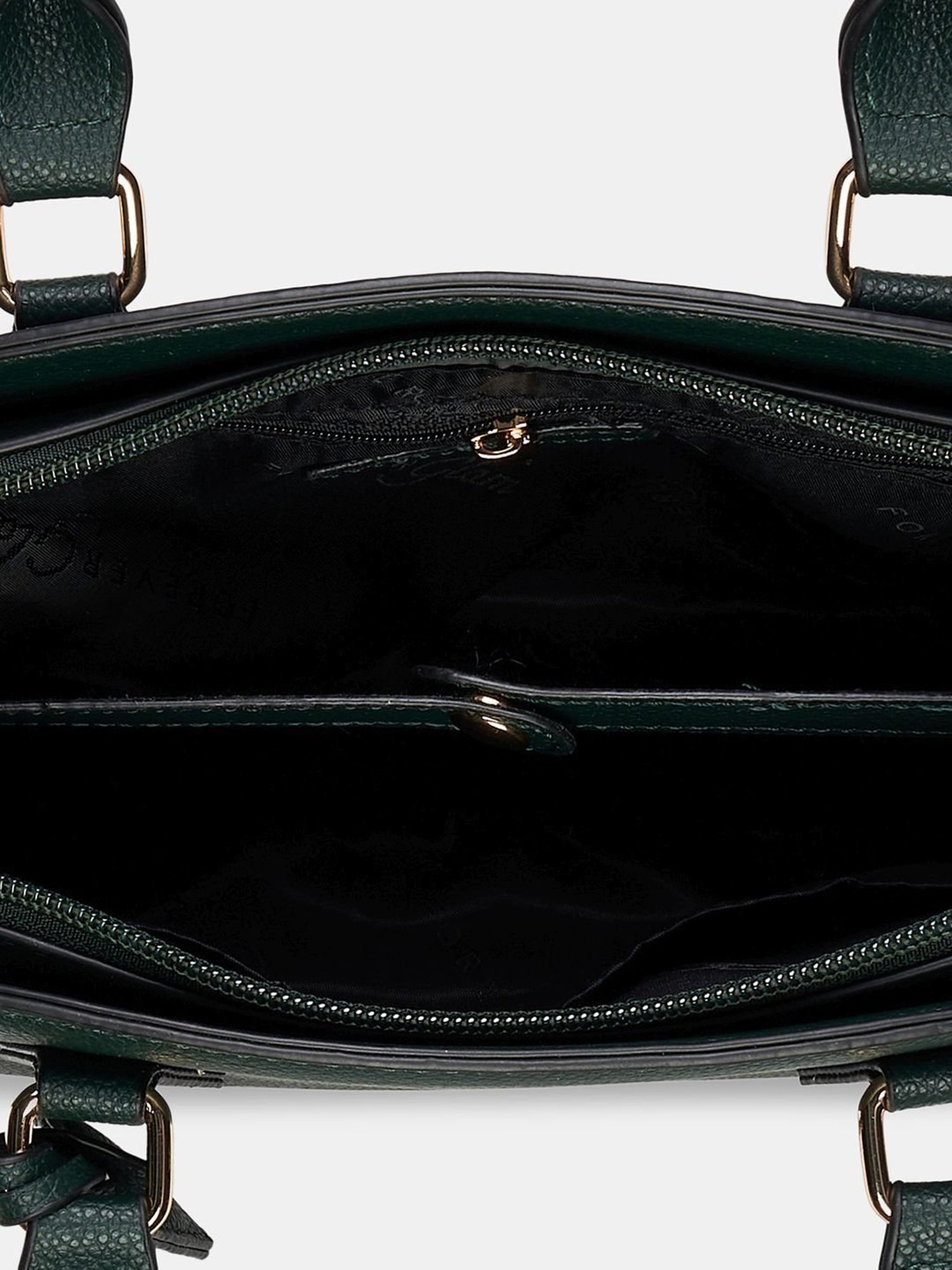 Forever Glam by Pantaloons Forest Green Solid Handbag