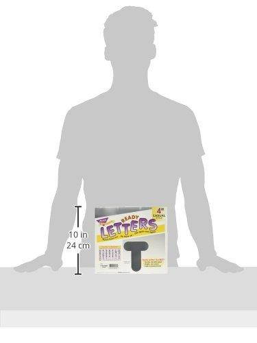 TREND enterprises, Inc. Silver Metallic 4" Casual UC Ready Letters