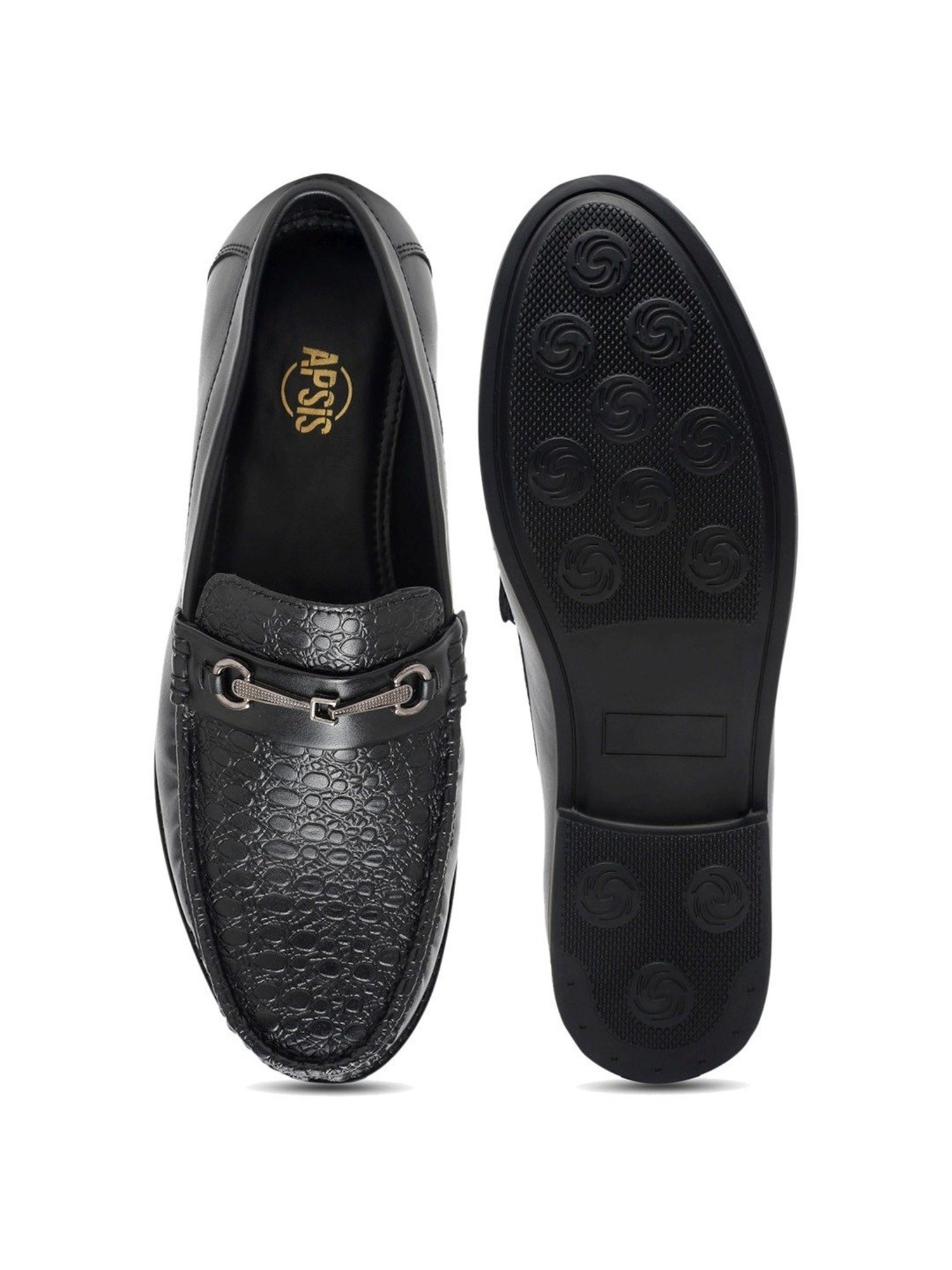 Apsis Men's Black Casual Loafers