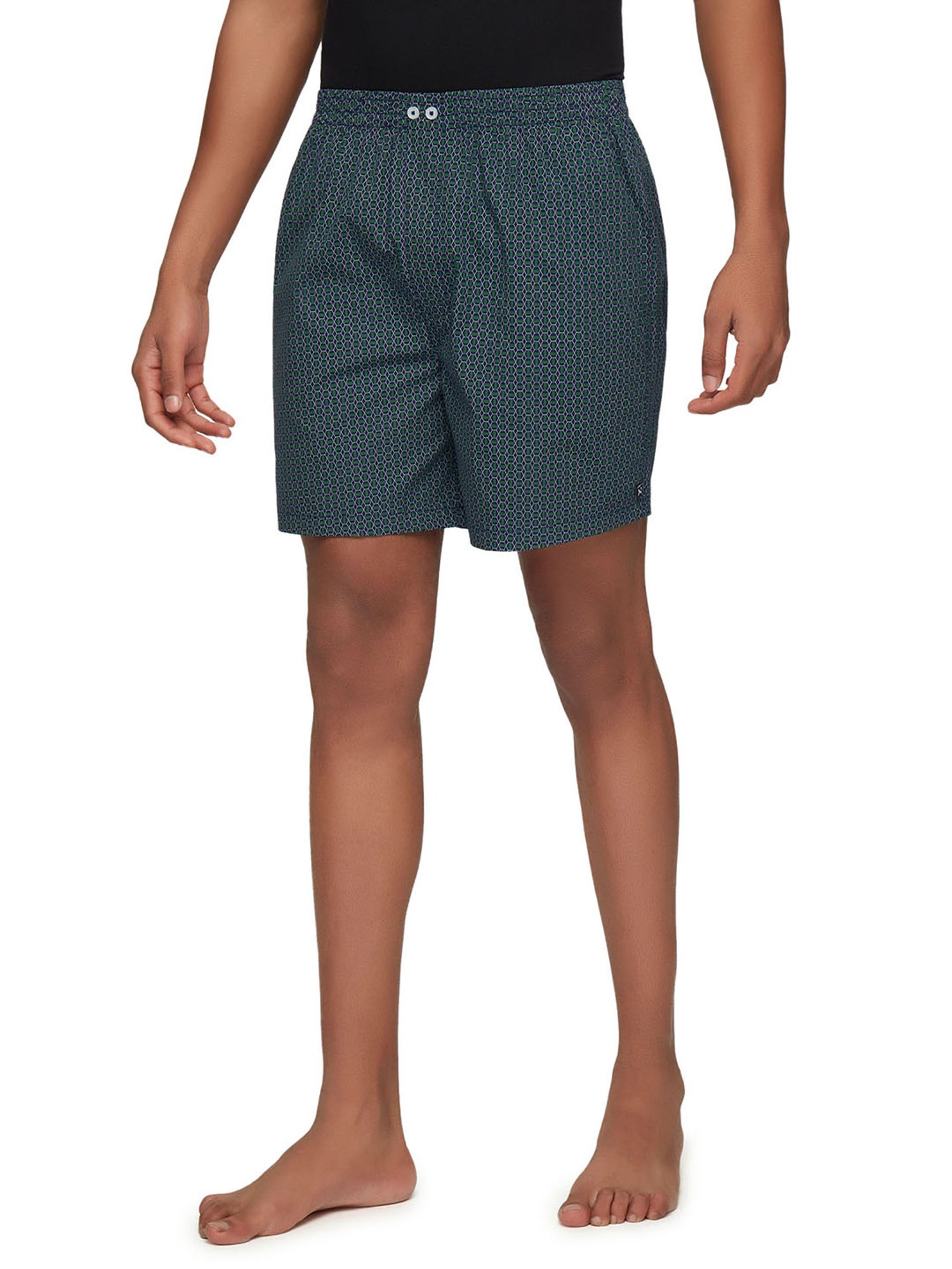 XYXX Maroon & Teal Green Printed Boxers - Pack of 2