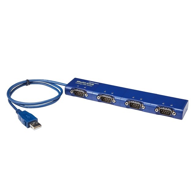 SystemBase - 4Ports USB to Serial Converter RS422/RS485, Male Connector, 1.96ft USB Cable lock (Multi-4/USB COMBO V4.0)