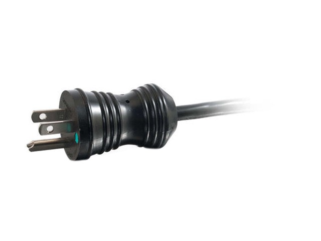 C2g 4Ft 18 Awg Coiled Hospital Grade Power Cord (Nema 5-15P To Iec320c13) - Black