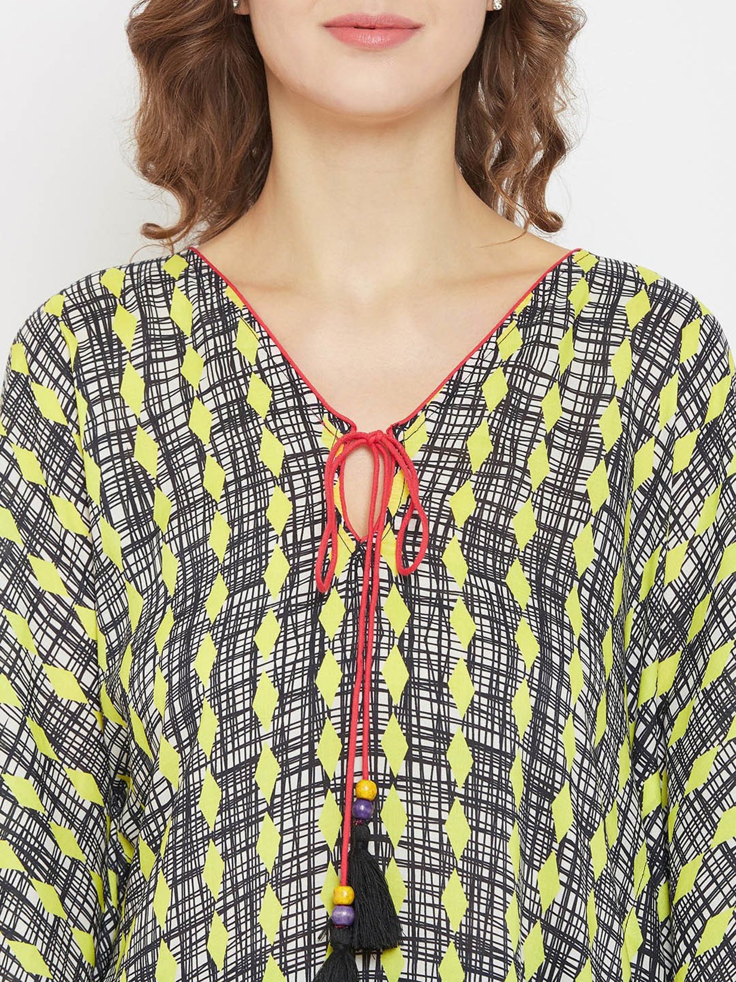 The Kaftan Company Multicolor Printed Kaftan Dress