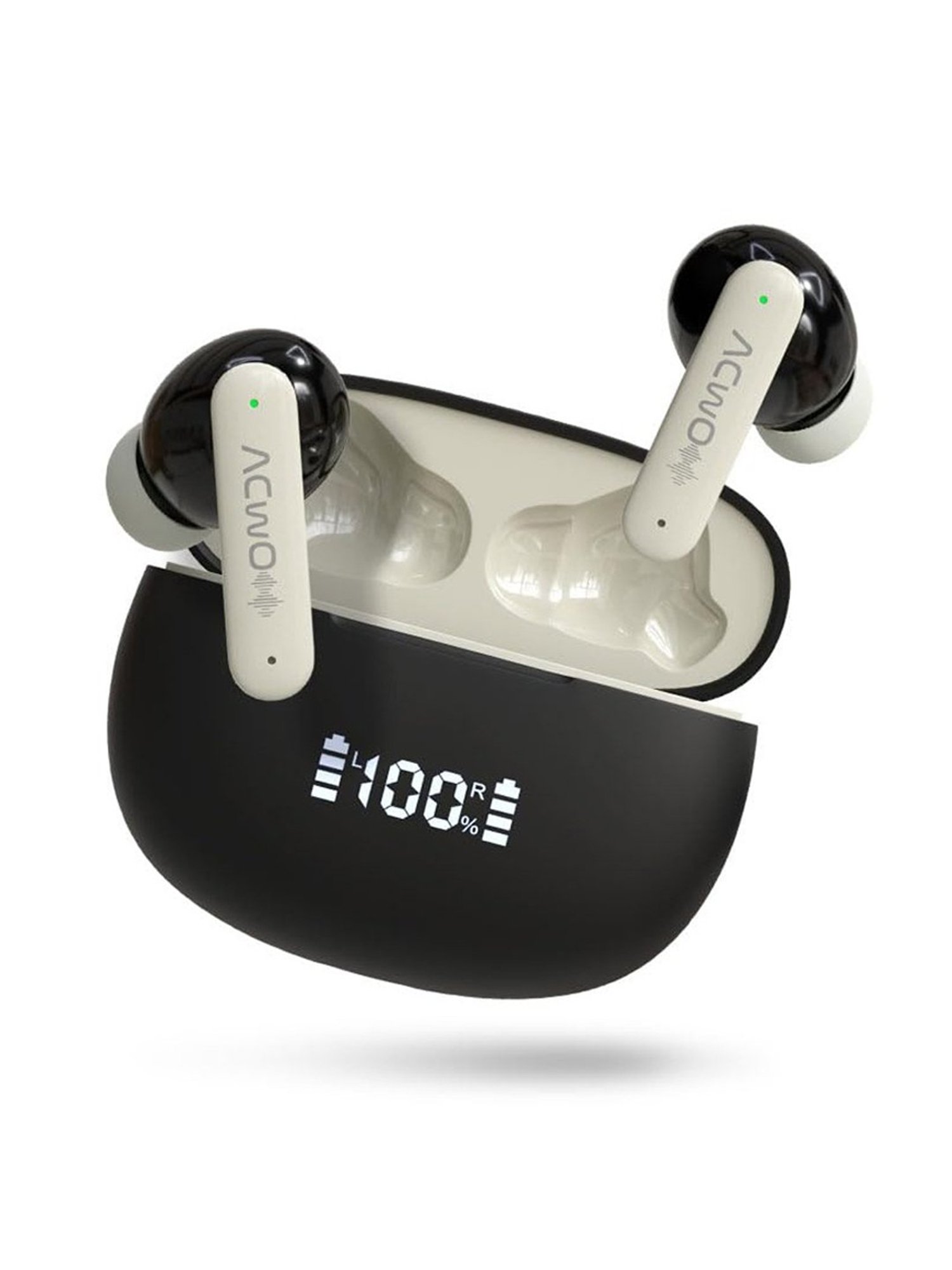 ACwO DwOTS 323 in-Ear BT Earbuds with 48H Playback & ENC Technology (Charcoal Grey, True Wireless)