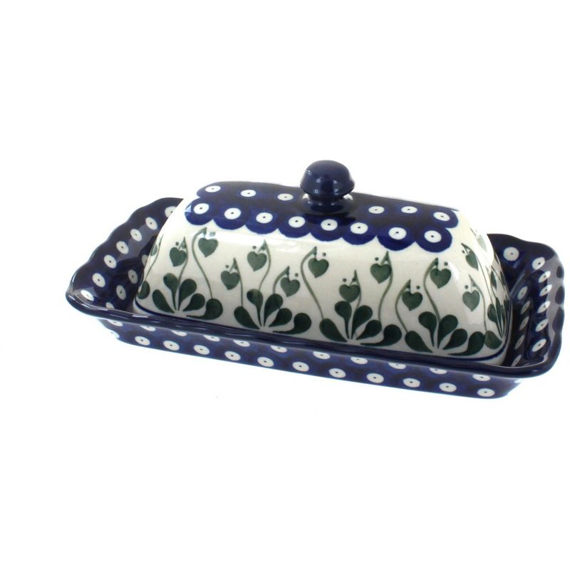 Blue Rose Polish Pottery Alyce Butter Dish