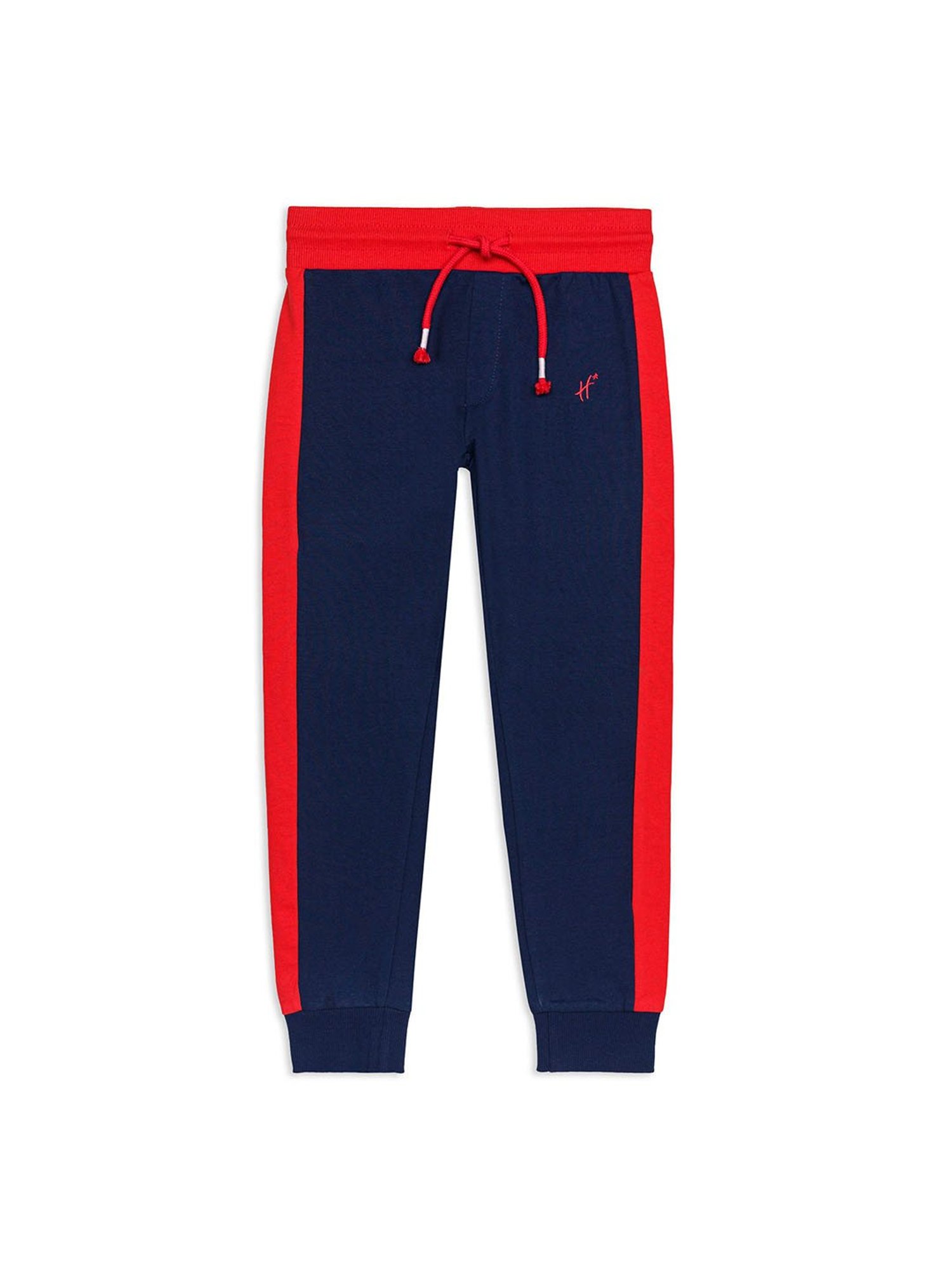 H by Hamleys Boys Navy Color Block Joggers