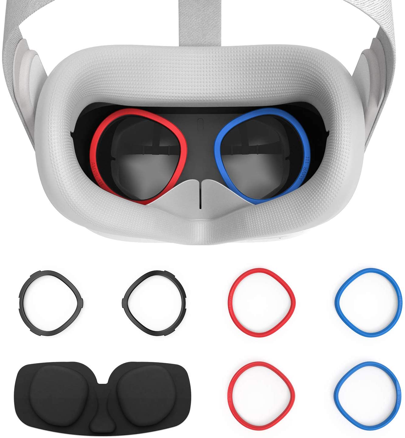 2 Pairs Oculus Quest 2 Elite Washable Silicone Handle Protective Cover