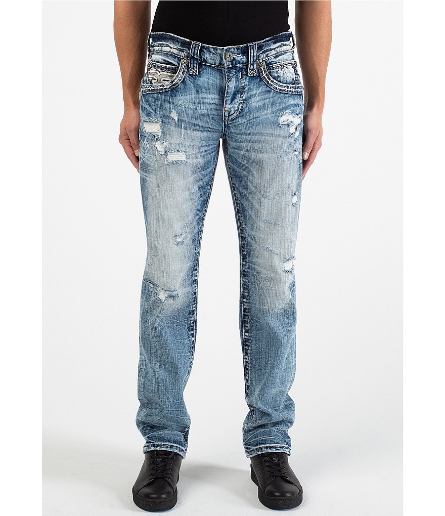 Rock Revival Brayen J220 Straight-Fit Jeans