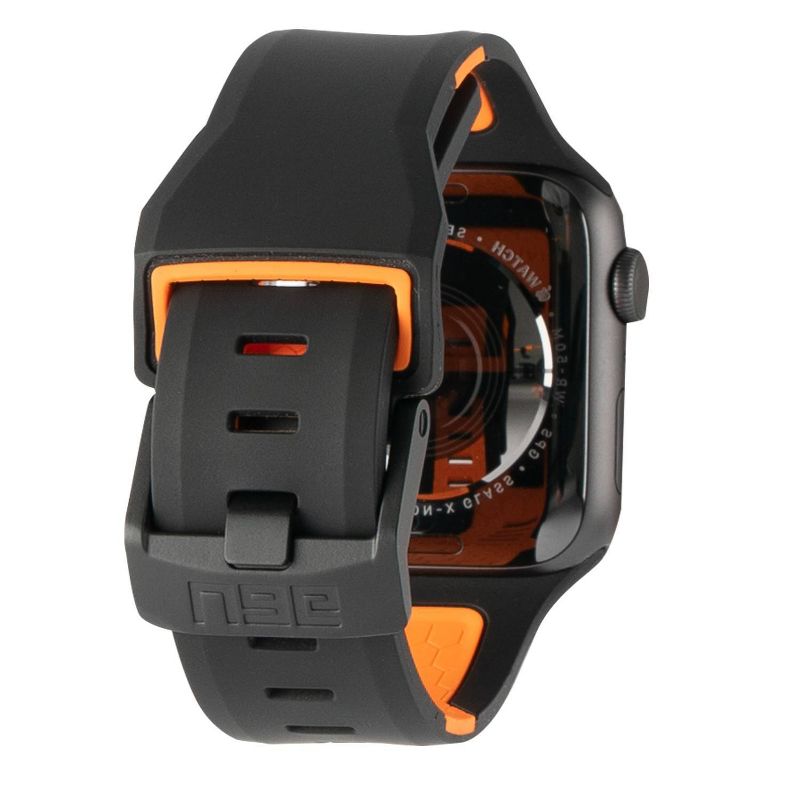 Urban Armor Gear (UAG) Apple Watch 42/44mm (Series 6/5/4 & Watch SE) Civilian Strap - Black/Orange