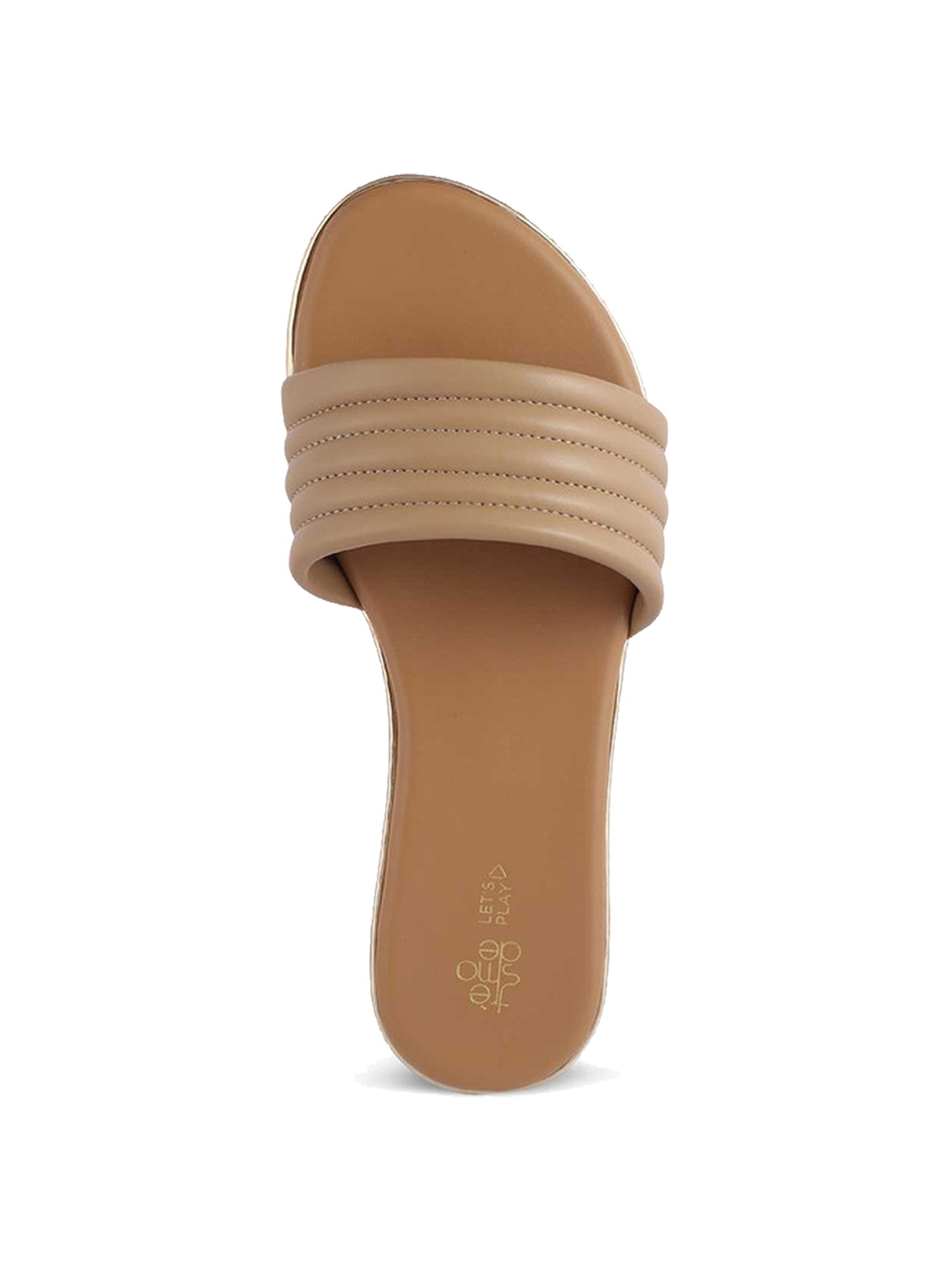 Tresmode Women's Beige Casual Sandals