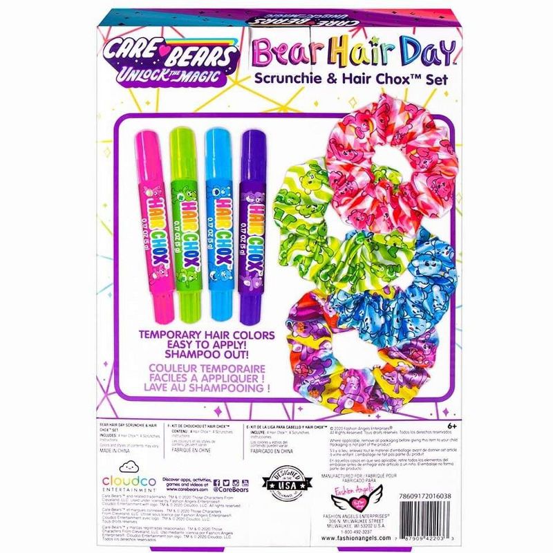 Fashion Angels Care Bears Bear Hair Day Scrunchie and Hair Chox Set