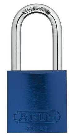 Abus Lockout Padlock,KD,Blue,1-1/2"H  72 HB/40-40 KD Blue