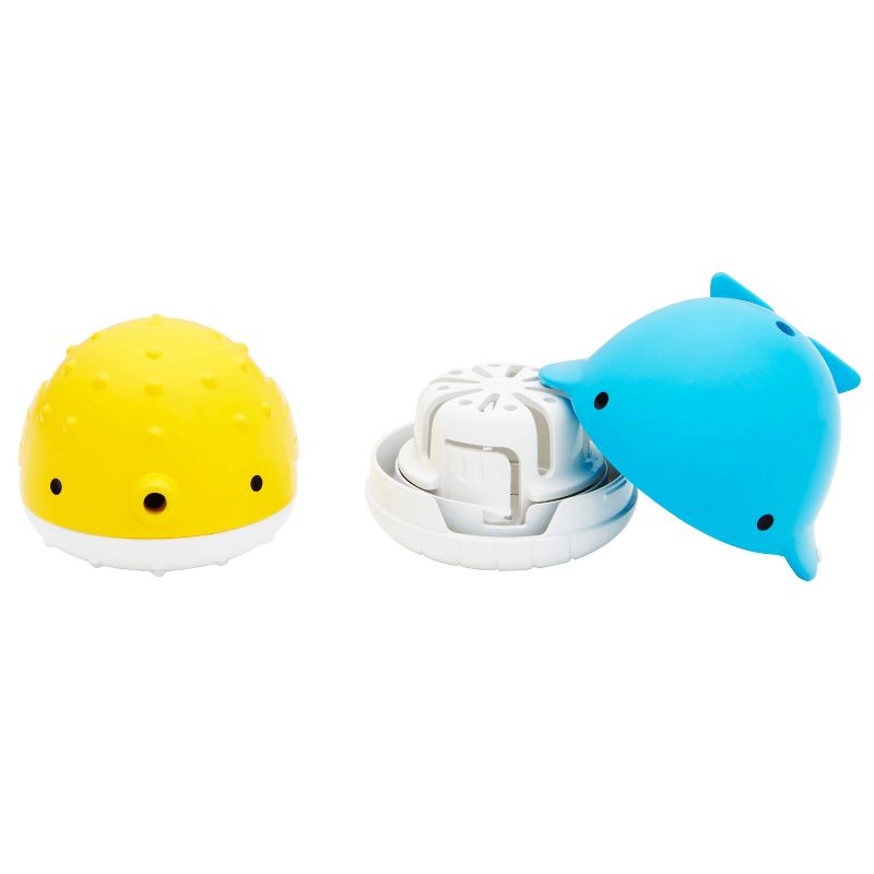 Munchkin Color Buddies Moisturizing Bath Water Color Tablets and Toy Dispenser - 20 Tablets and 2 Toy Dispensers