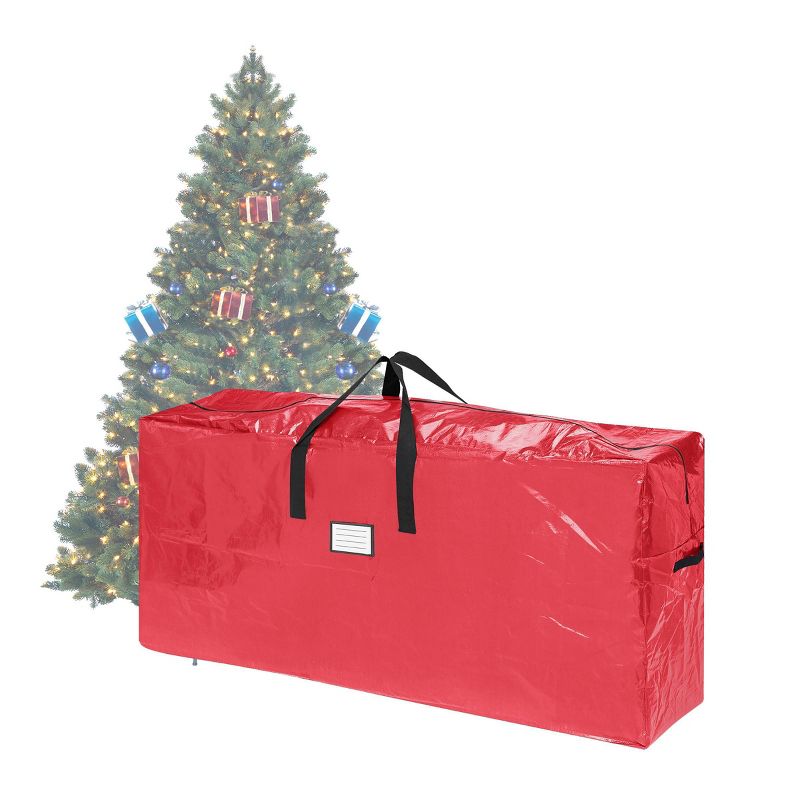 Elf Stor 9' Premium Christmas Tree Bag Holiday Extra Tall Red