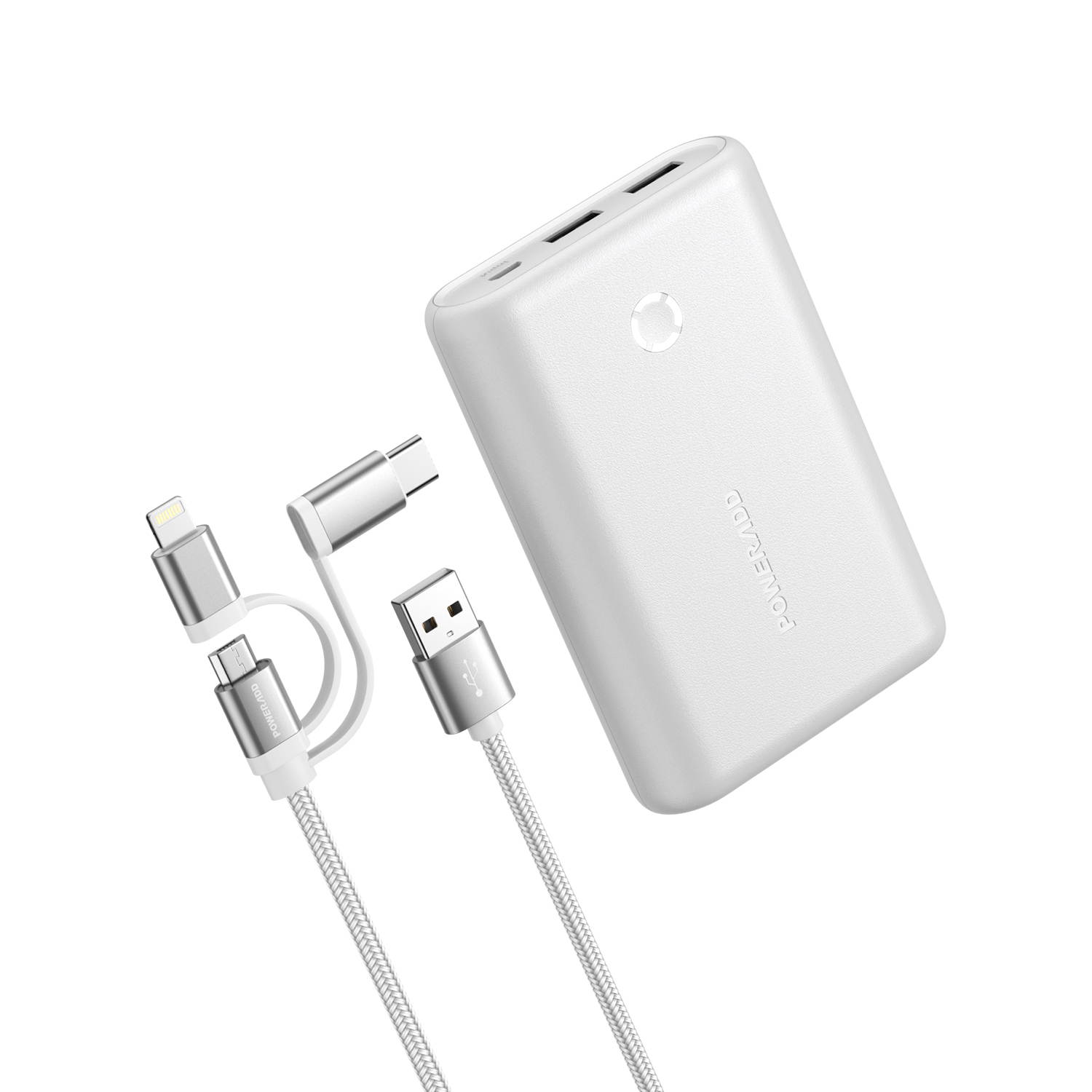 POWERADD Portable Charger EnergyCell 15000mAh Power Bank Dual 5V/2.4A Output External Battery Fast Charging Portable Charger for iPhone Samsung Cellphone, Black