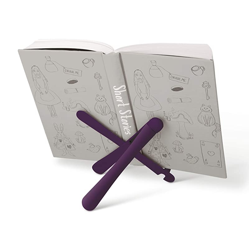 The Hands Stand Hands Free Reading Tablet amp Book Holder Aubergine