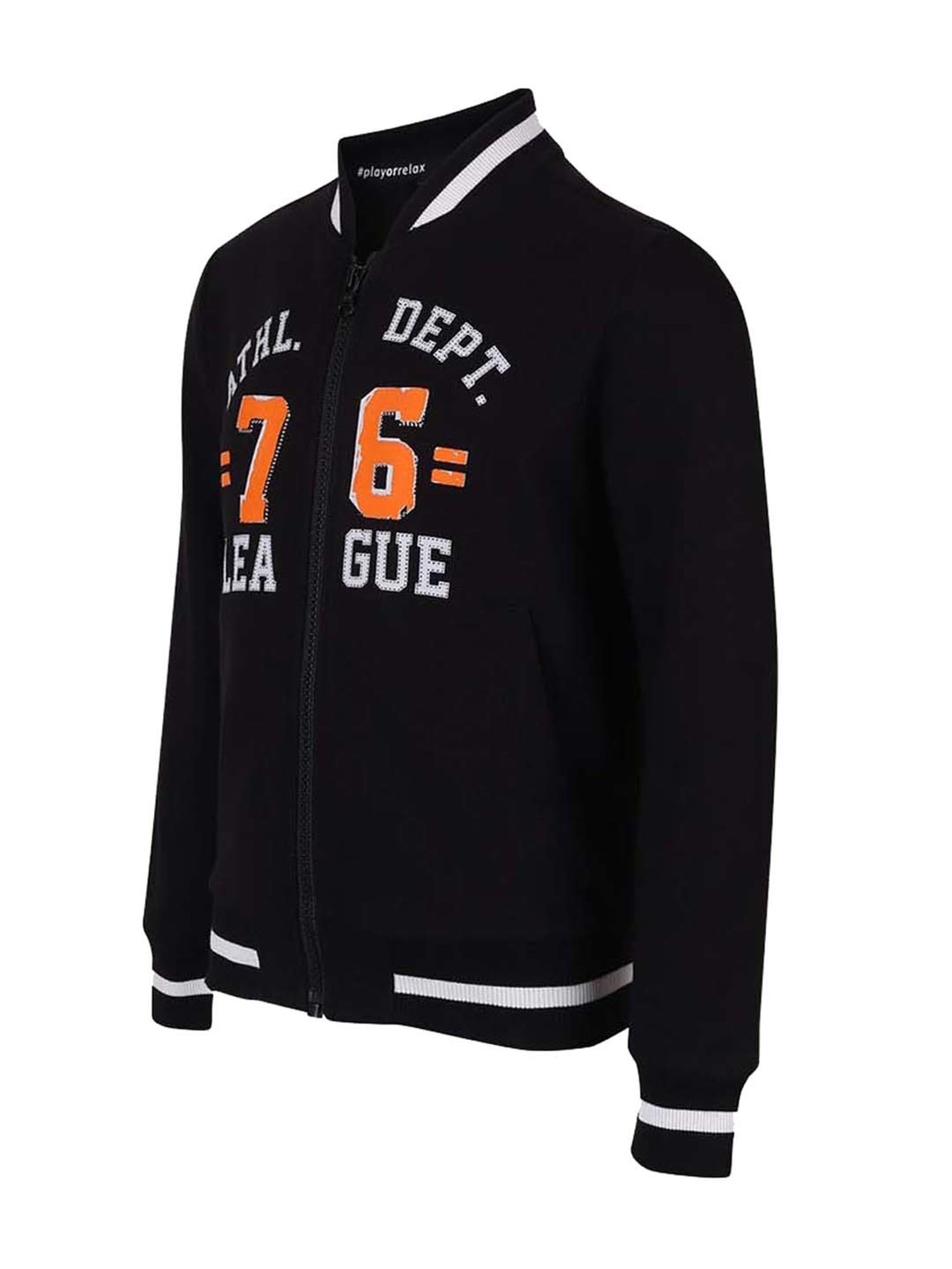 Kate & Oscar Kids Red Printed Full Sleeves Jacket