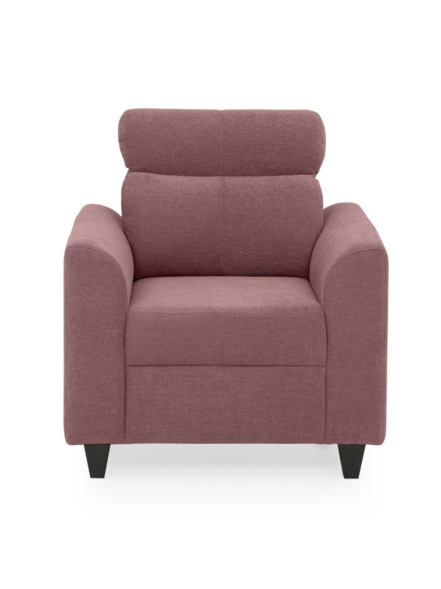Duroflex Zivo Plus Pink Solid Wood 1 Seater Sofa set