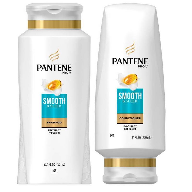 Pantene Pro-V Smooth & Sleek Shampoo and Conditioner Dual Pack - 49.4 fl oz