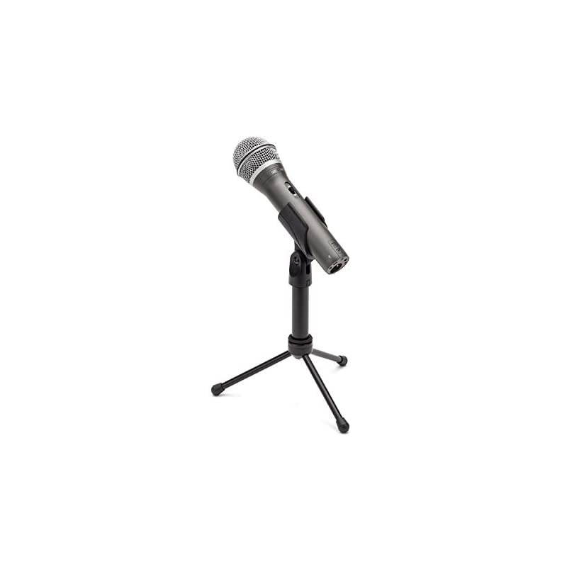 Q2U USB/XLR Dynamic Microphone Recording and Podcasting Pack (Includes Mic Clip, Desktop Stand, Windscreen and Cables), silver