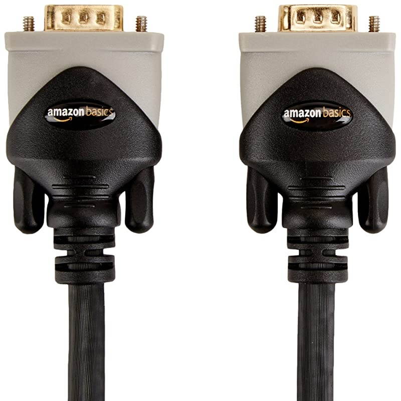 Basics VGA to VGA PC Computer Monitor Cable - 15 Feet (4.6 Meters)