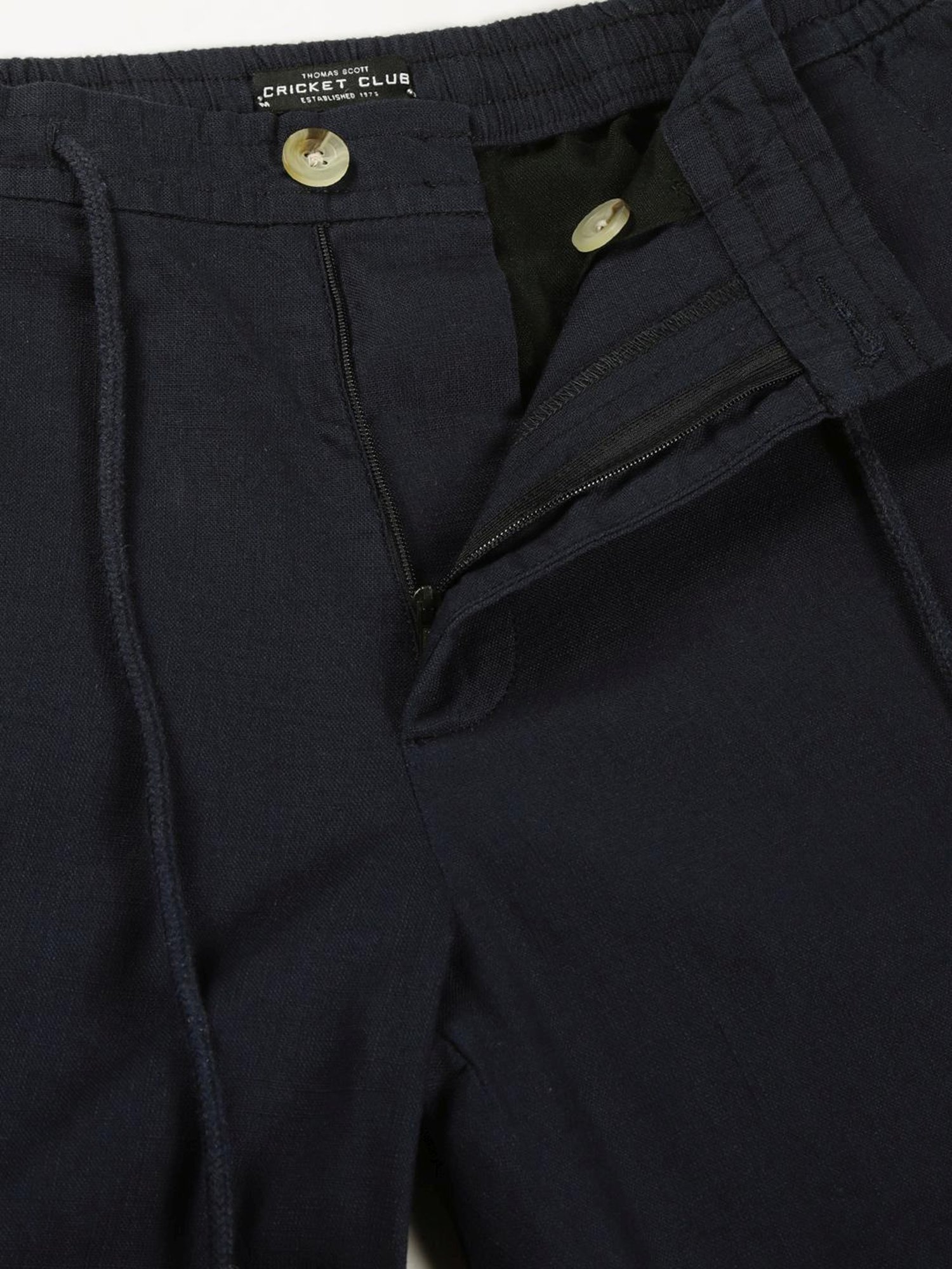 Thomas Scott Navy Slim Fit Shorts