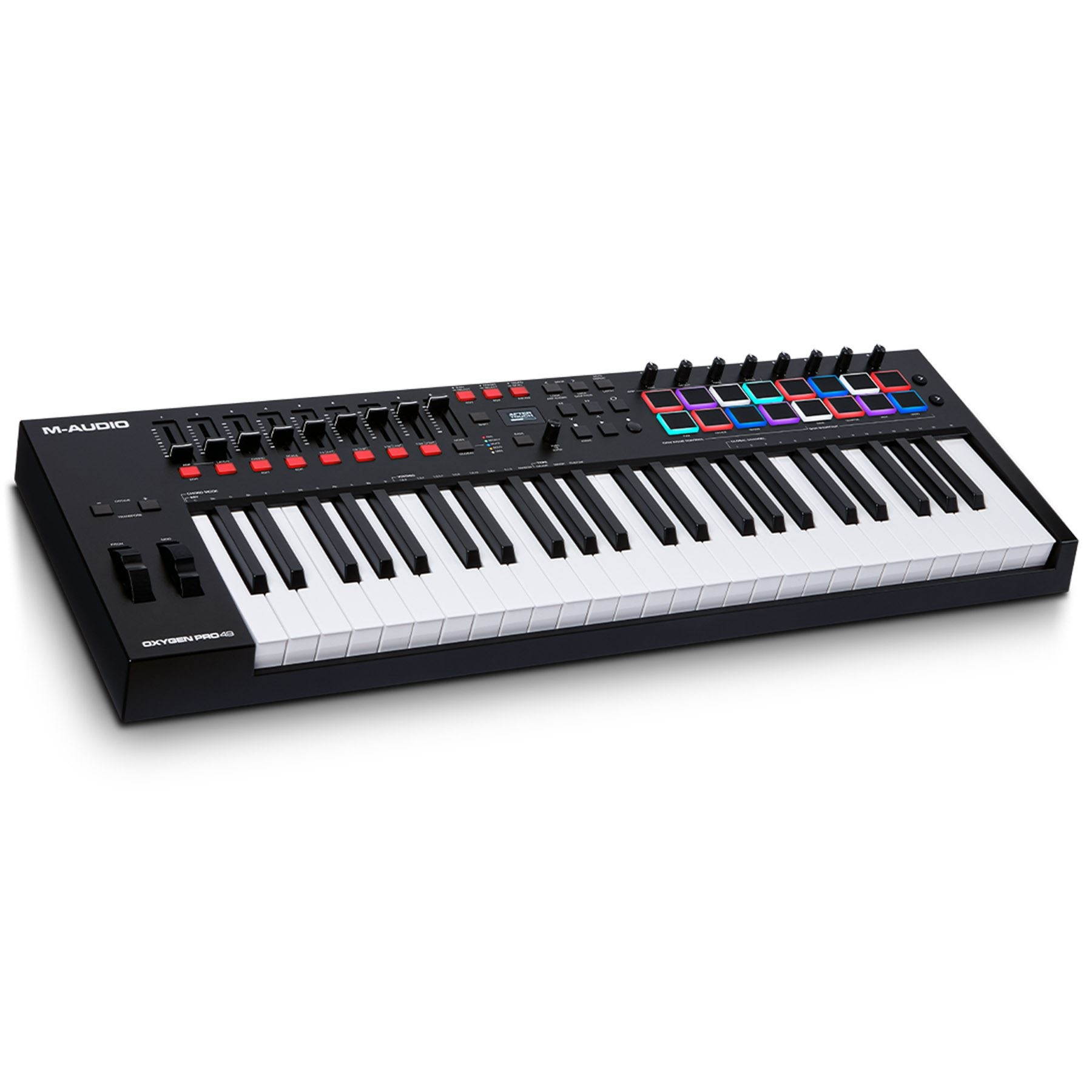 M-Audio Oxygen Pro 49 - 49 Key USB MIDI Keyboard Controller With Beat Pads, MIDI assignable Knobs, Buttons & Faders and Software Suite Included