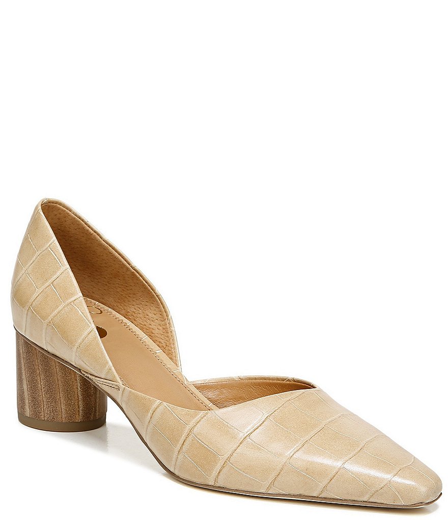 Franco Sarto Rita Croco Leather d'Orsay Pumps