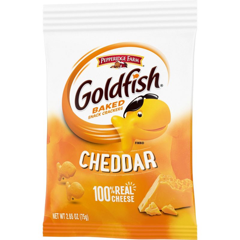 Pepperidge Farm Goldfish Cheddar Crackers, 2.65oz Snack Pack