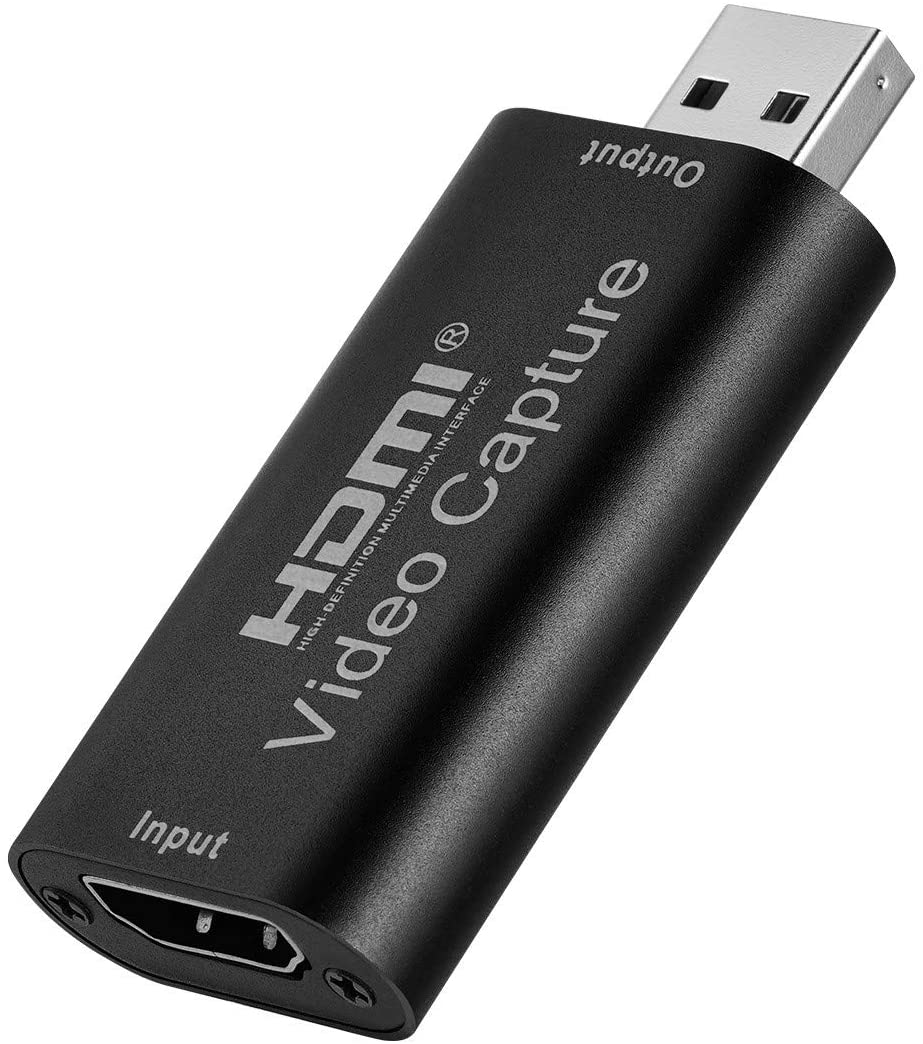 FURUI HDMI Video Capture Card, Game Capture Cards HDMI to USB2.0 1080P Record via DSLR Camcorder Compatible with VLC/OBS/Amcap