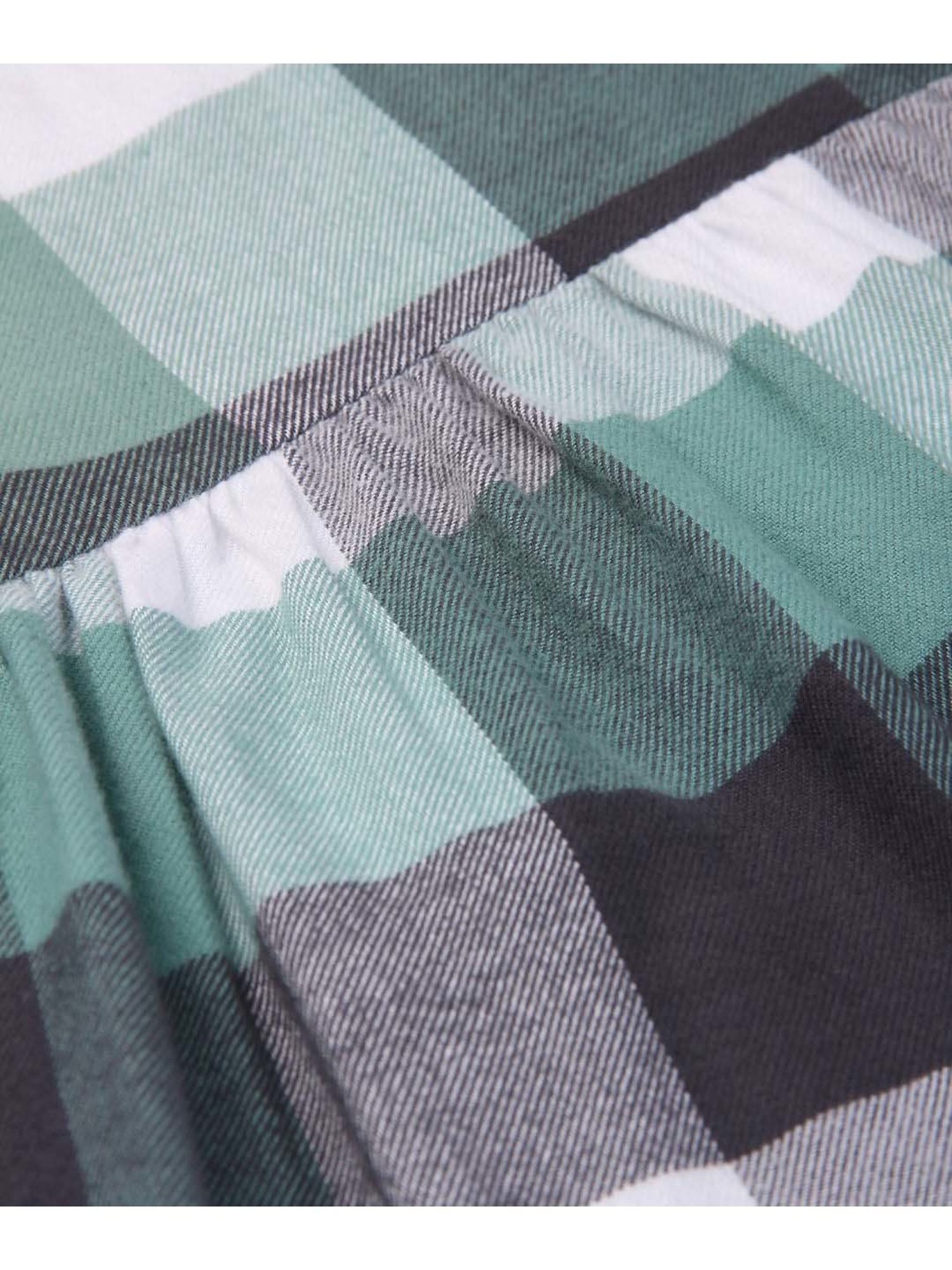 Beebay Kids Green & White Chequered Dress